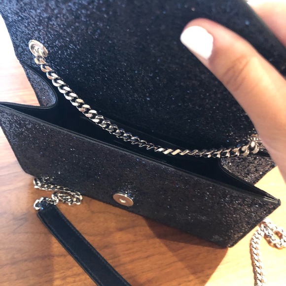 Authentic YSL Blue Glitter Crossbody - Picture 3 of 9